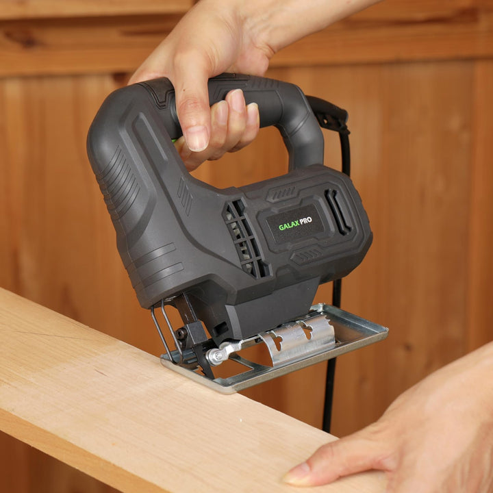 GALAX PRO 400W Stichsägen, 3000 U/min, ±45° Winkelschnitt, Feststellknopf, mit für Holz und Metall g