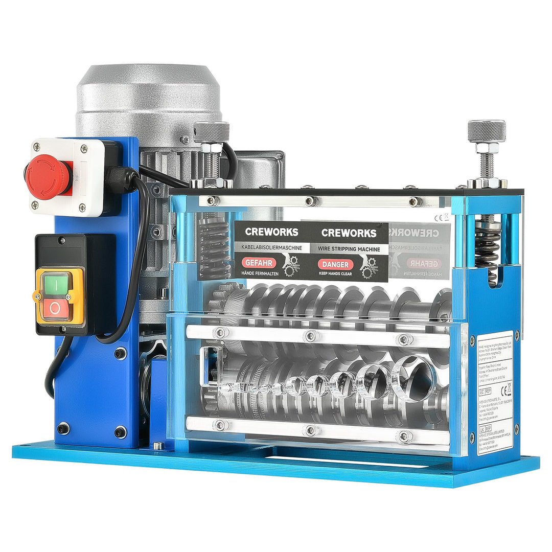 CREWORKS Elektrische Kabelabisoliermaschine 370W Kabelschälmaschine Abisoliermaschine Kabel Abisolie