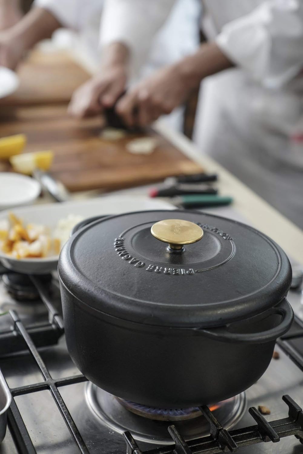 TEFAL Pierre GagnNAIRE HERITAGE Bräter aus Stahlguss, rund, 19 cm / 2,2 l, Induktion, E2230204 Ronde