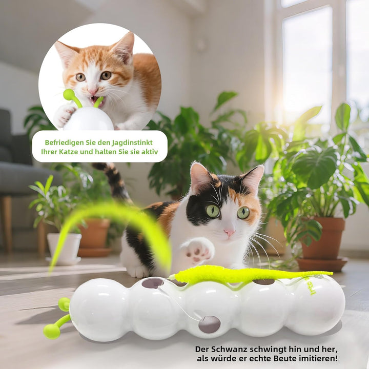 Interaktives Wurm Katzenspielzeug, Interaktives Wurm Katzenspielzeug für Katzen, Smart Motion Intera