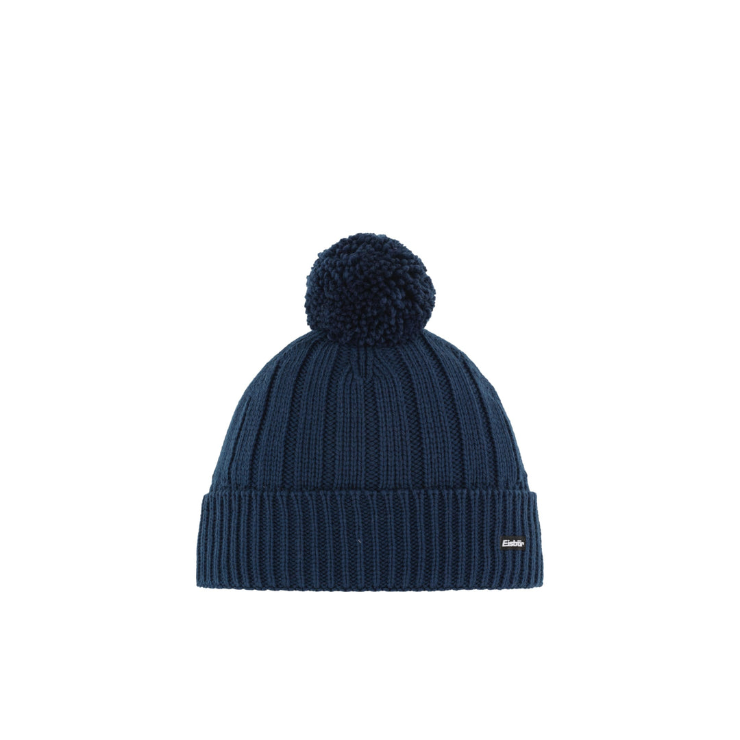 Eisbär Ayo Pompon Mütze – Wärmende Outdoor-Mütze mit Merino-Mix (mulesingfrei), Breiter Rippenstrukt