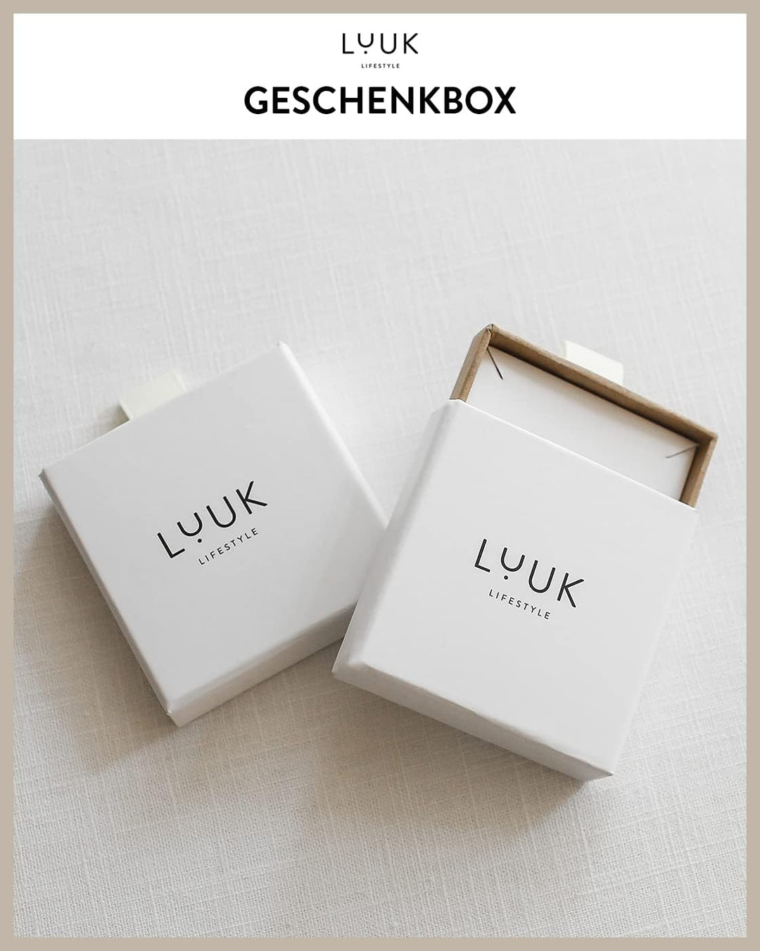 LUUK LIFESTYLE Halsketten, Armbänder und Schmucksets aus Edelstahl, modernes und schlichtes Design,