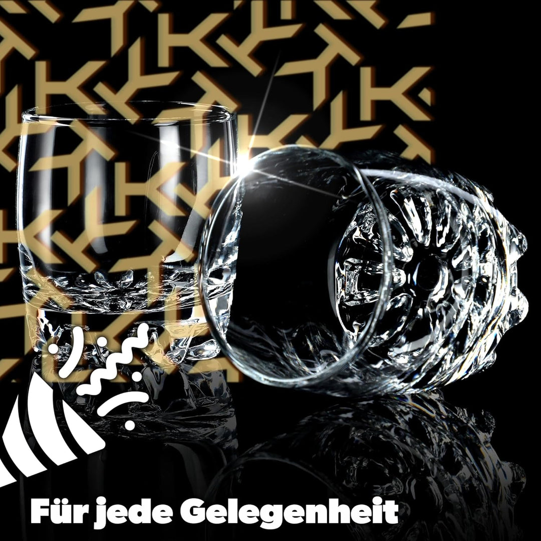 KADAX Wassergläser, Set de 6, Trinkgläser, Saftgläser aus Glas, robuste Gläser für Wasser, Saft, Gar