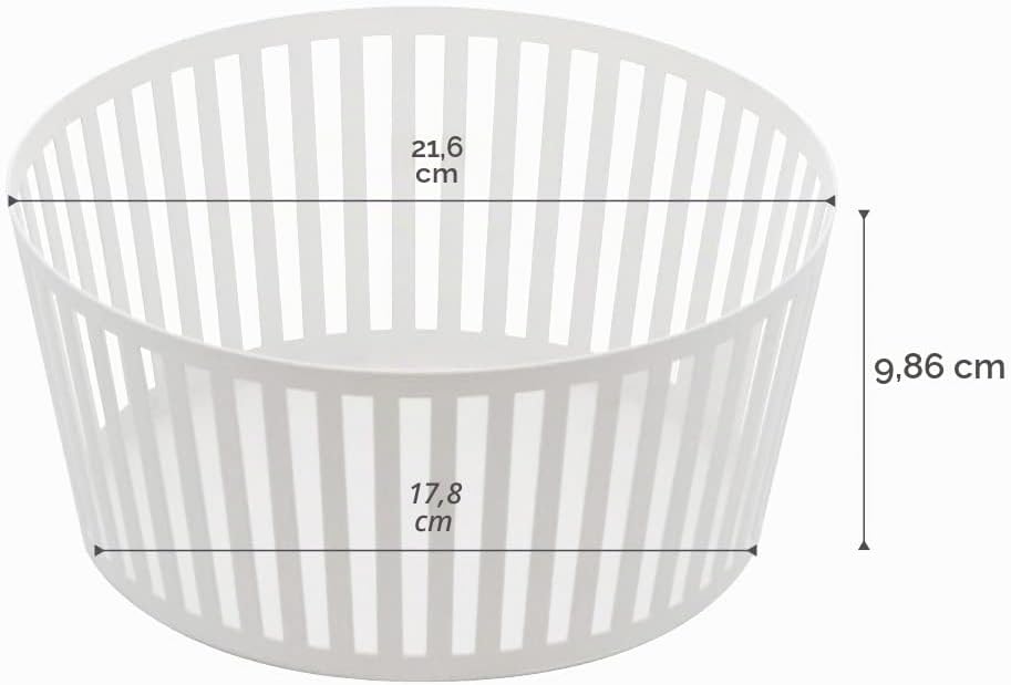 Fruit basket deep - Tower - white Weiss, Weiss