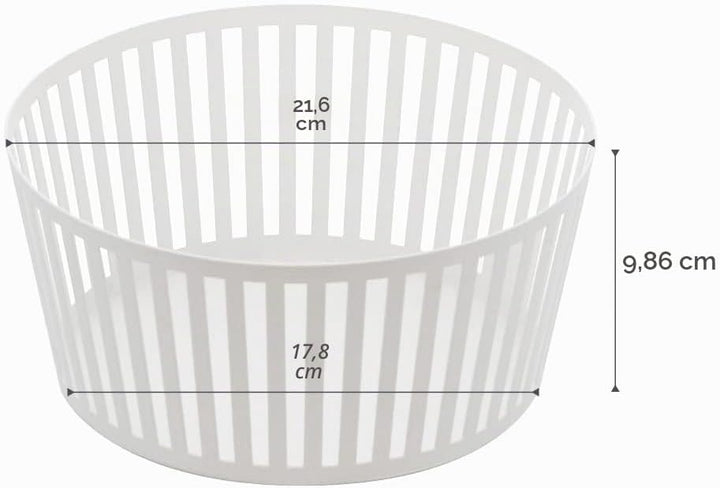 Fruit basket deep - Tower - white Weiss, Weiss