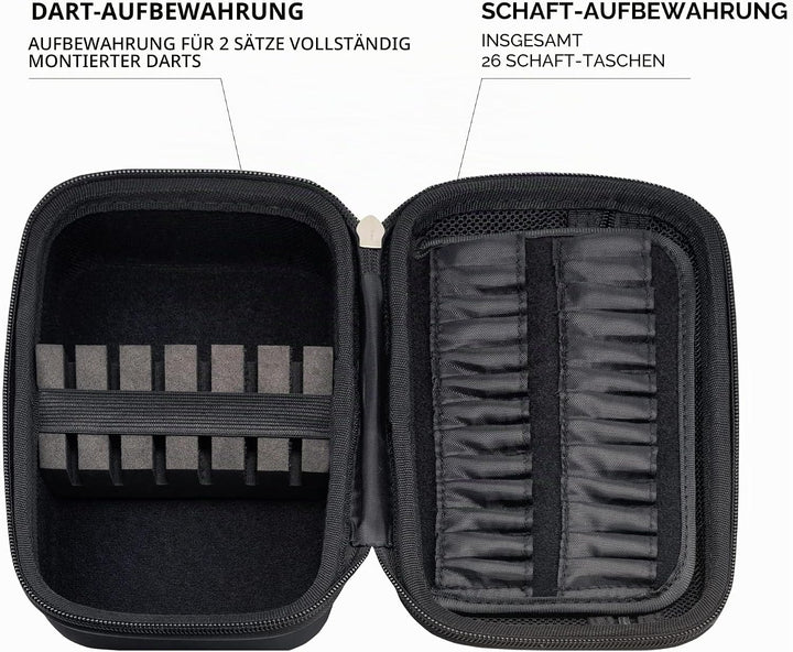 Offiziell lizenziertes Alchemy Dart-Etui, Gothic-Horror-Design, Aufbewahrungsbeutel, Schwarz , Handg