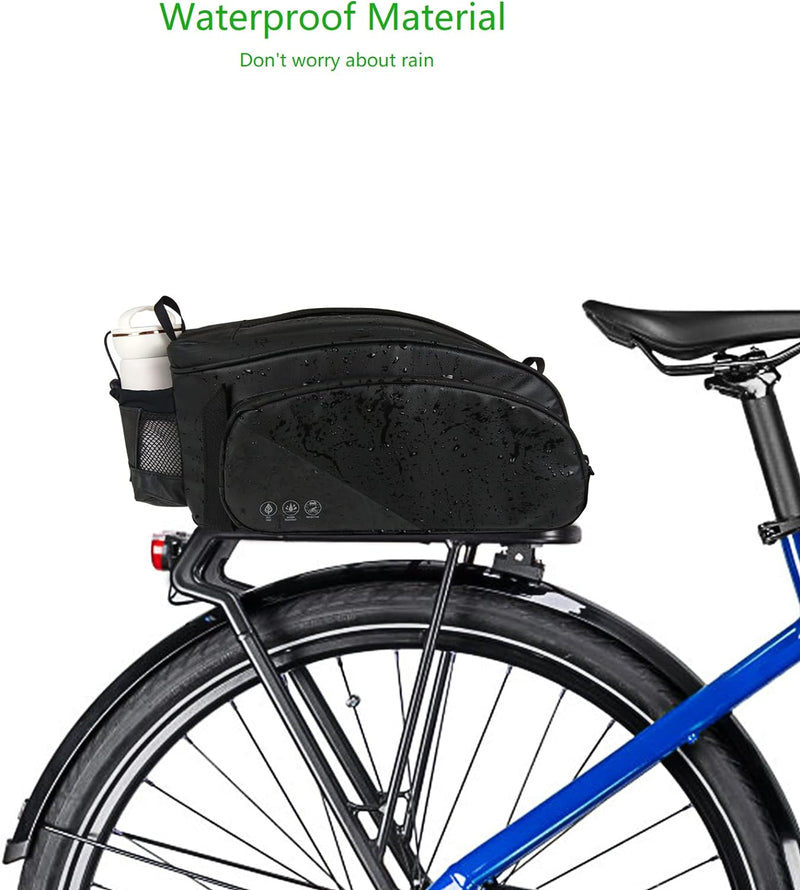 HOMPER Fahrradtaschen für Gepäckträger Wasserdict Fahrradtaschen Reflektierend Gepäckträgertasche Mu