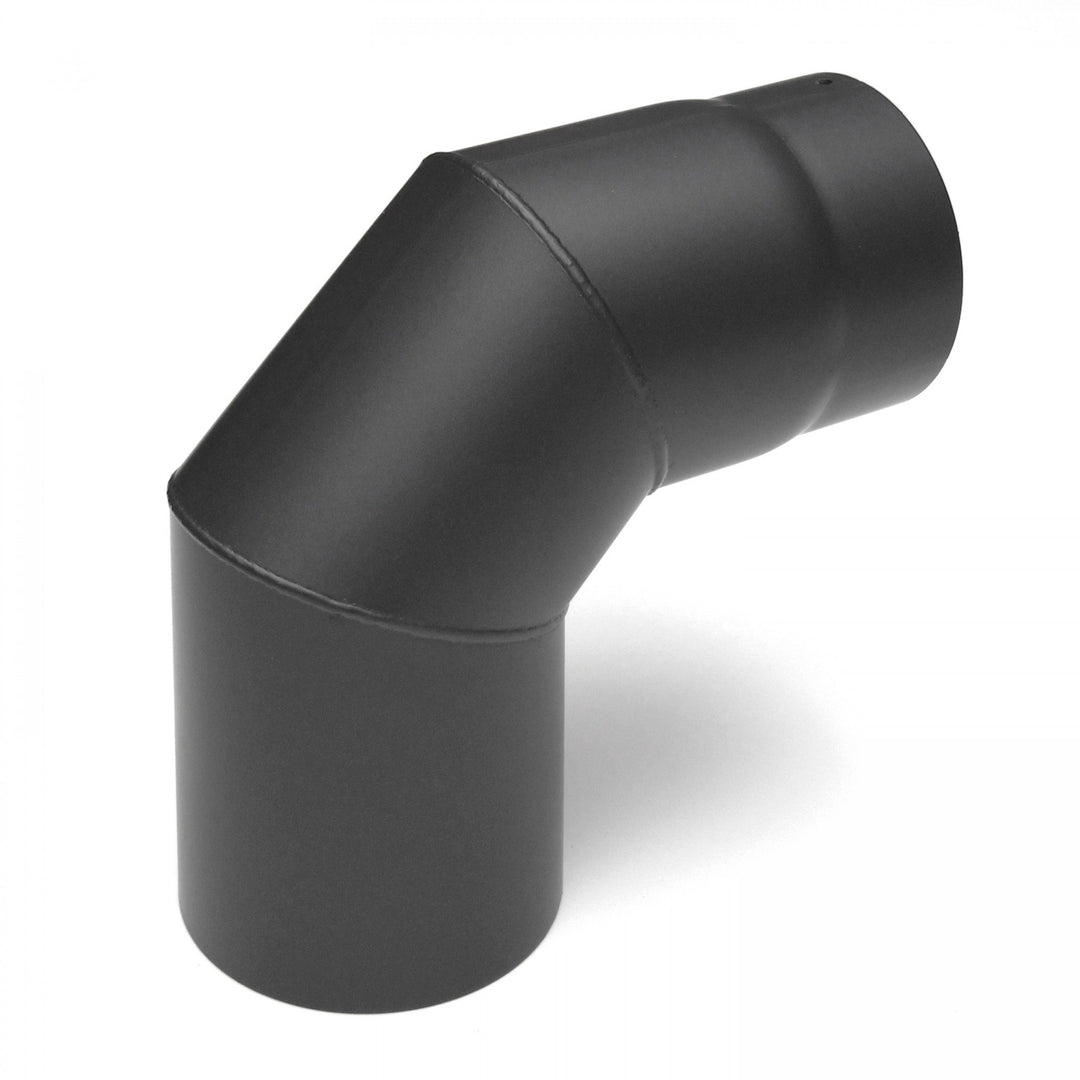 raik Rauchrohrbogen/Ofenrohrbogen 90° 3-teilig 120 mm Durchmesser Stahlblech 2 mm Gussgrau SH019-120