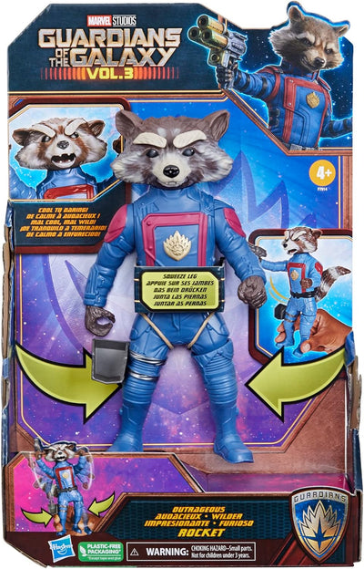 Marvel Studios, Guardians of The Galaxy Vol. 3, Marvel's Rocket Actionfigur, Superhelden-Spielzeug f