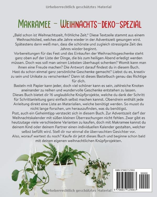 MAKRAMEE: Das Weihnachts-Deko-Spezial (Die besten Weihnachtsschmuck Ideen zum selber machen - Super