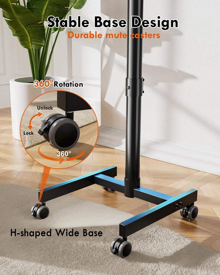 FORGING MOUNT TV Ständer Rollbar für 23-60 Zoll Plasma/LCD/LED Fernseher | Fernsehständer mit Rollen