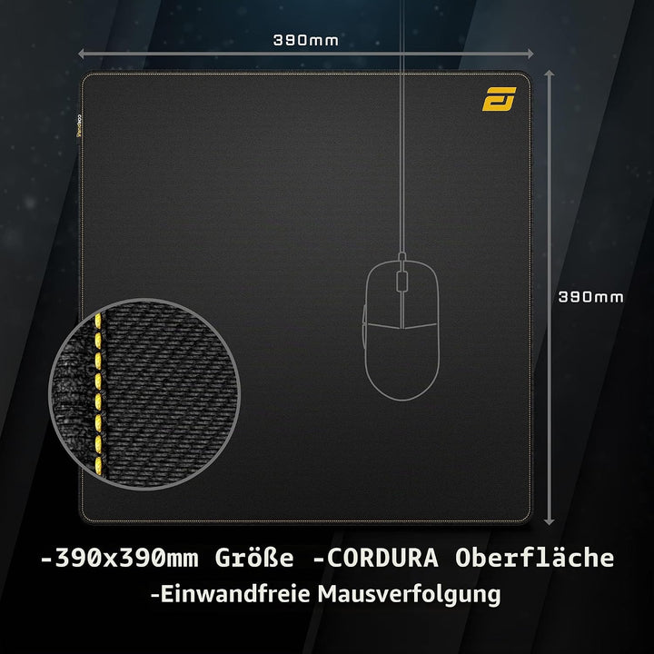 ENDGAME GEAR MPX 390 Rutschfestes Gaming-Mauspad - L - Kombination aus Silikon und Cordura - GröÃŸe