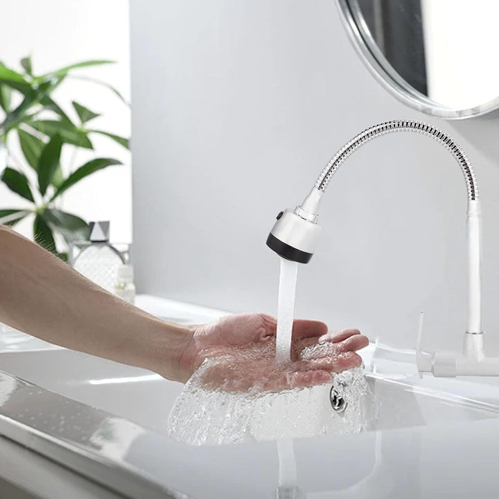Wasserhahn Wandmontage, 1/2 Zoll Einzelne Kaltwasserhahn Küchenarmatur Wand 360° Drehbar Spüle Wasse