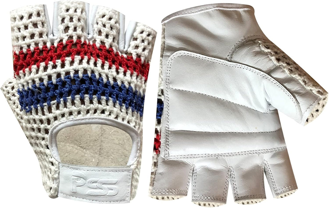 PSS Fingerlose Halbfinger Gepolstert Leder Netz Handschuhe Herren Manner Muskeltraining Bodybuilding