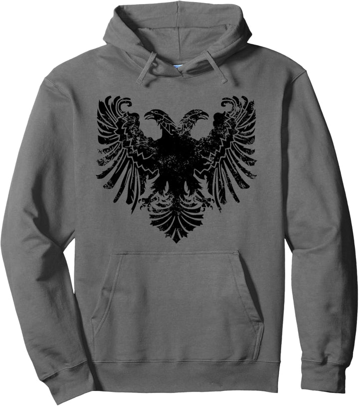 First Albanian Flag Kuq e Zi Kosova Albania Shqipe Pullover Hoodie