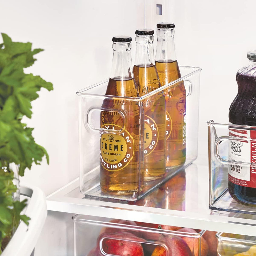 iDesign Cabinet/Kitchen Binz Aufbewahrungsbox, mittelgrosser Küchen Organizer aus Kunststoff, lange