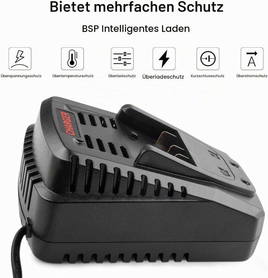 ASUNCELL Ersatz Ladegerät für Bosch 14,4 V-18 V BC660 BC1880 BAT609 BAT609G BAT618 BAT618G BAT614 BA