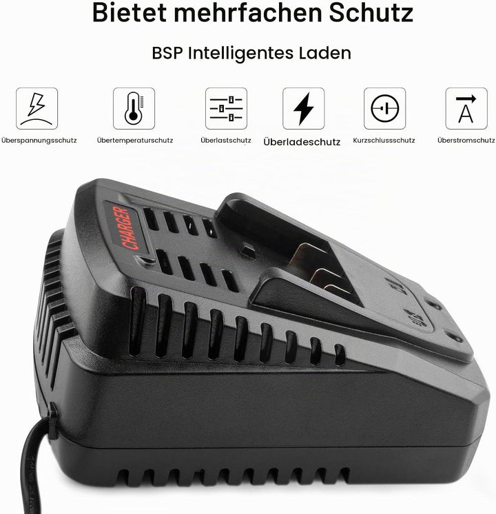 ASUNCELL Ersatz Ladegerät für Bosch 14,4 V-18 V BC660 BC1880 BAT609 BAT609G BAT618 BAT618G BAT614 BA
