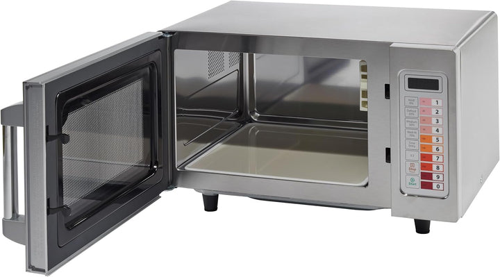 METRO Professional Mikrowelle GMW1125, Edelstahl, 51.1 x 43.2 x 31.1 cm, 25 L, 100 Programme, 60-Min