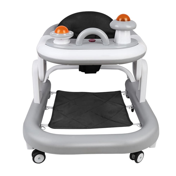 Lauflernhilfe für Babys mit interaktivem Multiaktivitäts-Tablett mit abnehmbarer Musik, höhenverstel