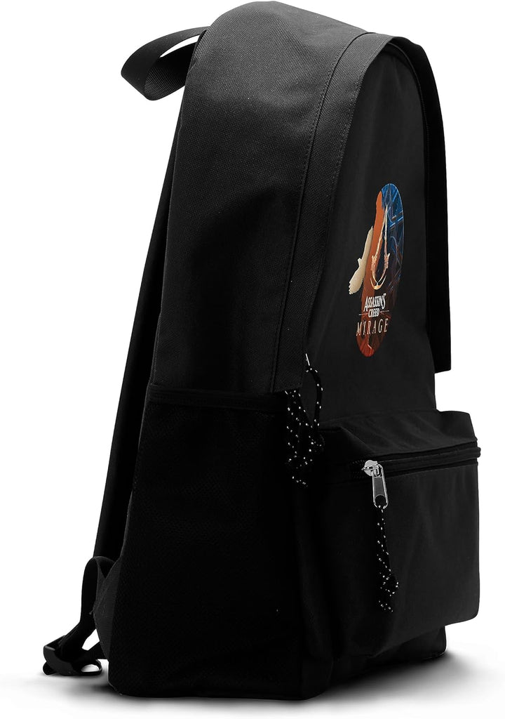 ABYSTYLE - Assassins Creed Rucksack Assassin und Adler Mirage, Schwarz , 42 x 32 x 14 cm