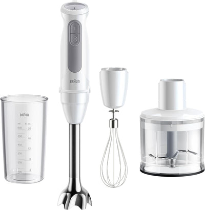 Braun Stabmixer MultiQuick 5 MQ 50236 M, 1000W, 21 Geschwindigkeitsstufen+Turbo, Edelstahl Pürierfus