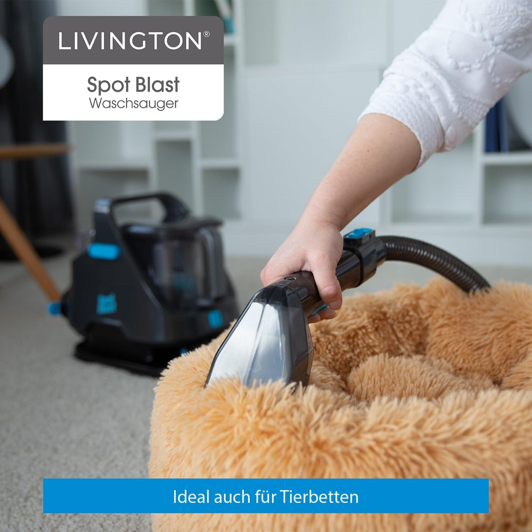 Livington SpotBlast - Waschsauger & Fleckenreiniger für Teppich, Sofa, Polster & Auto - leistungssta