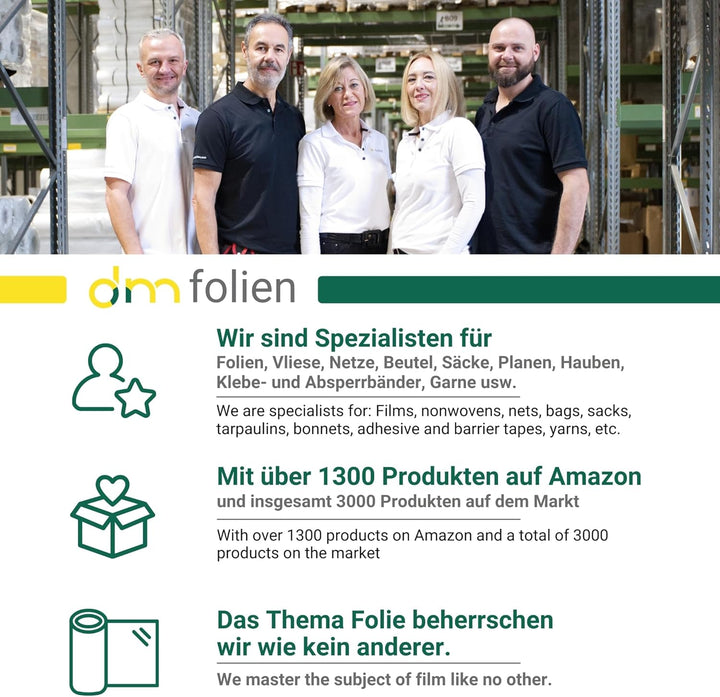 dm-folien gmbh Silofolie 4 x 25 m auf Rolle I Reissfeste Abdeckfolie für den Ausseneinsatz I Silagef