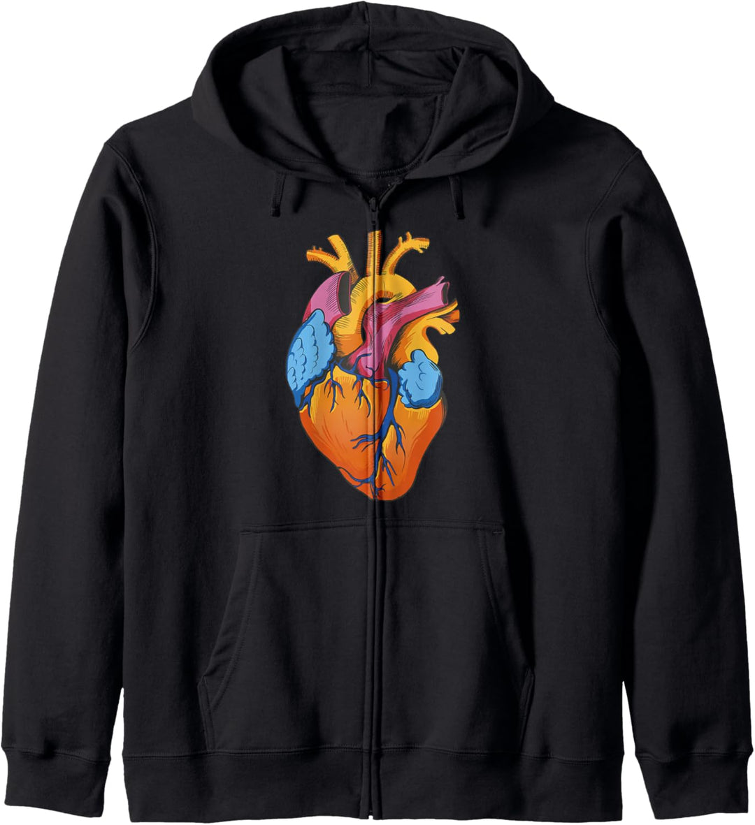 Anatomie des Herzens Körperorgane Kapuzenjacke