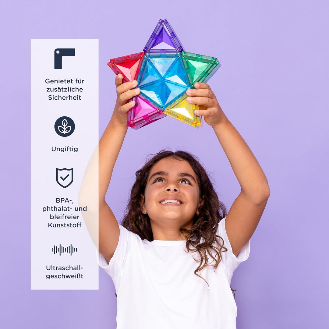 CONNETIX Magnetische Fliesen Light Star Paket, 28 Stück
