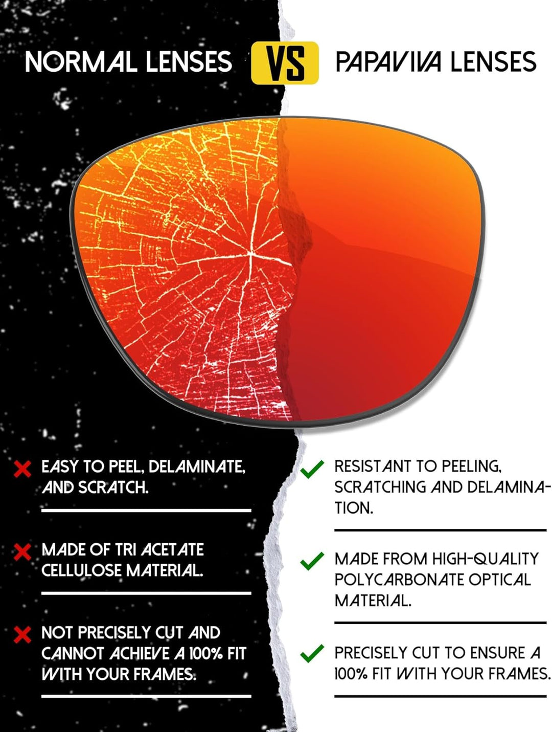 PapaViva Replacement Lenses for Oakley Latch OO9265 53mm Sunglass Chrom / Silber Pro, Chrom / Silber