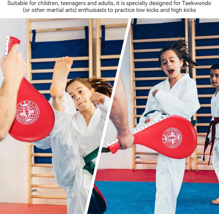 1 Pack Taekwondo Kick Pads, Flexible Kickboxing Striking Target Pads Kicking Target Pads Double Stri