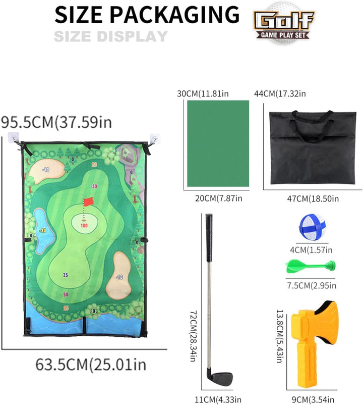 Chip-and-Stick-Golfspiel, Golf-Dart-Chipping-Spiel | Doppelseitige Übungsmatte Golf-Chipping-Spiel -