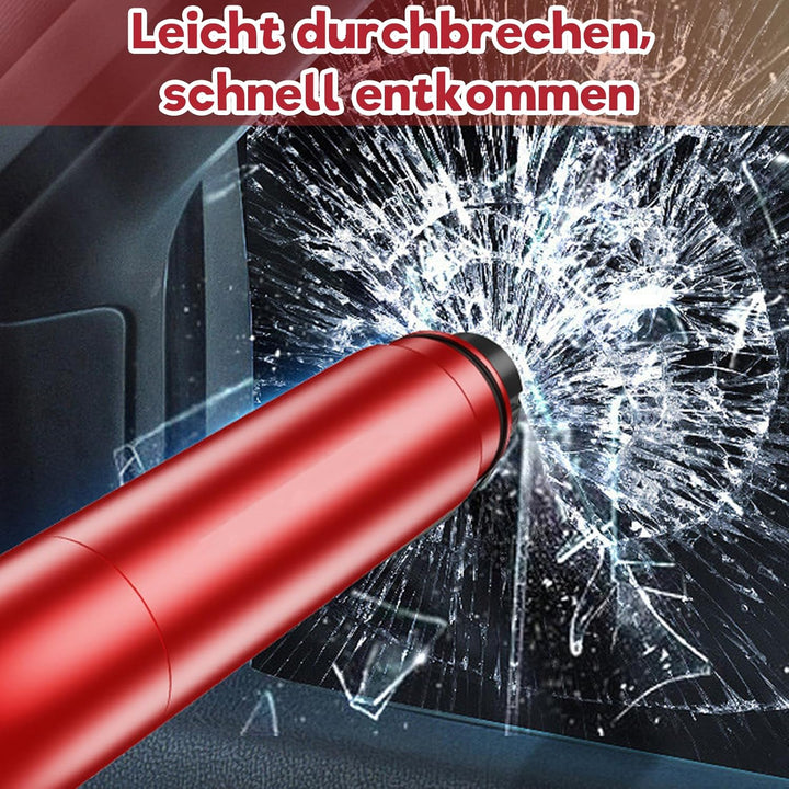 Nuoyiamn 2 Stück Gurtschneider Notfallhammer, Tragbarer Nothammer, 2 In 1 Notfallhammer Auto mit Gur