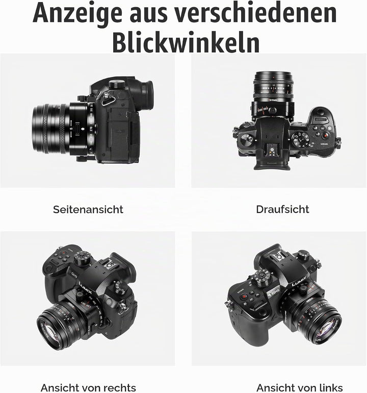 7artisans 50mm F1,4 Tilt-Shift-Objektiv mit APS-C-Rahmen und 2-in-1-Kompatibilität für spiegellose F