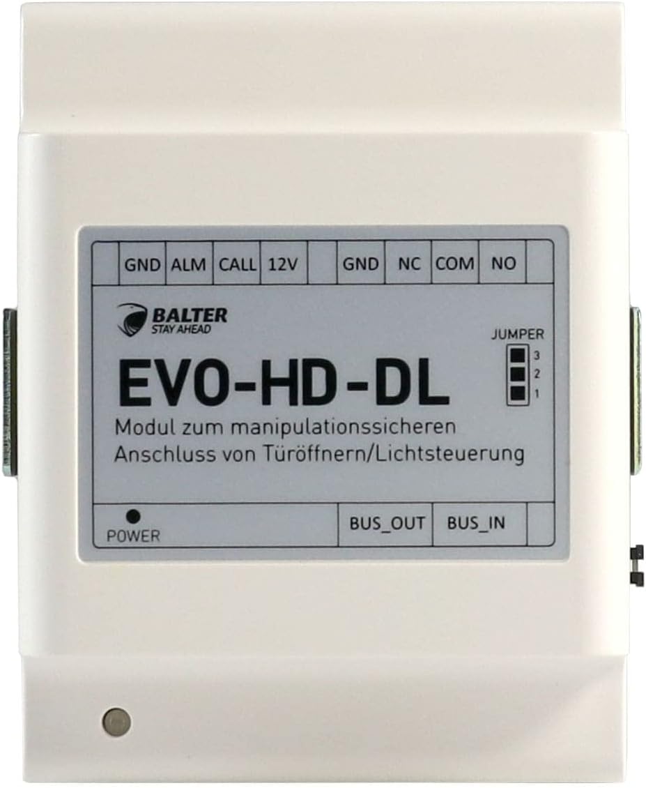 Nonic Balter EVO-HD-DL Manipulationssicheres Anschluss-Modul für Türöffner, geeinget für Balter EVO-