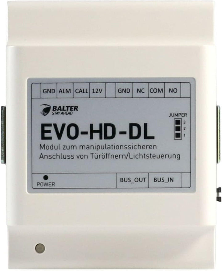 Nonic Balter EVO-HD-DL Manipulationssicheres Anschluss-Modul für Türöffner, geeinget für Balter EVO-
