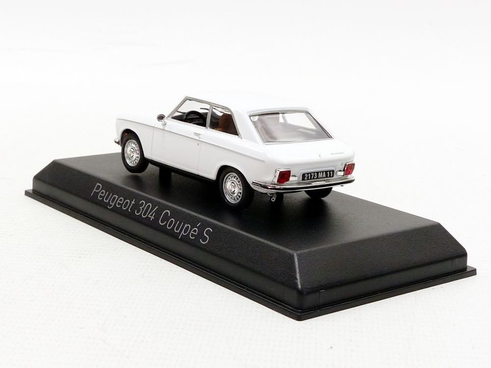 Norev-304 S Coupe 1973 Peugeot Miniatur-Fahrzeug, Weiss, Massstab 1:43