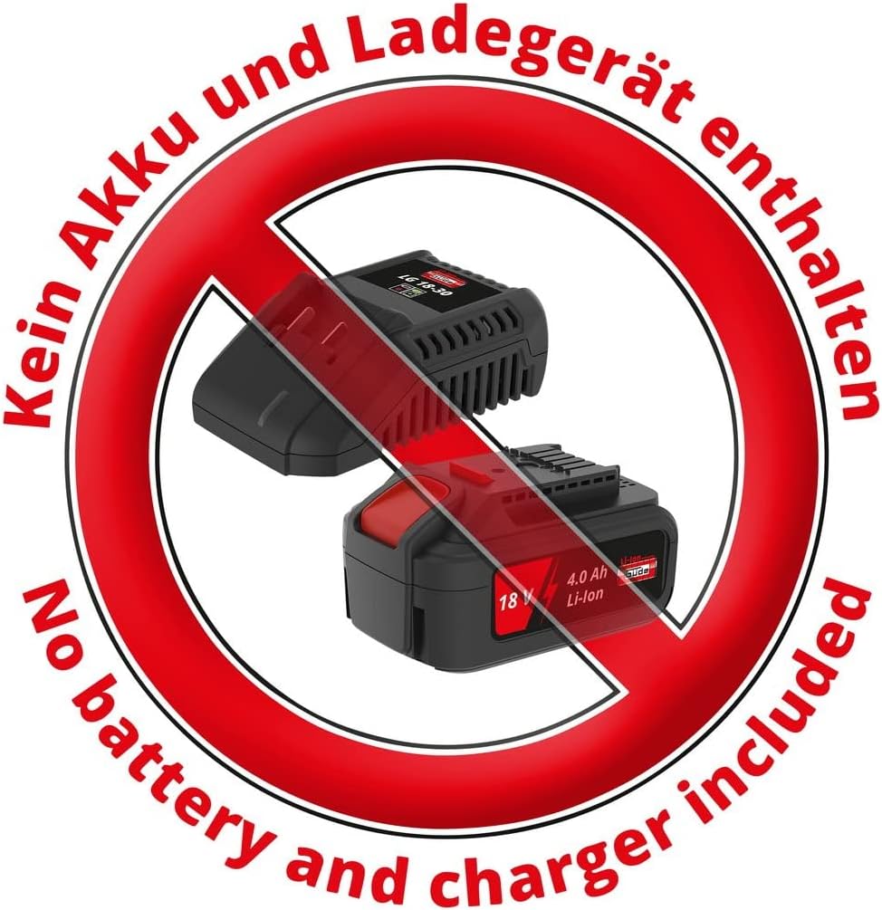 Güde Akku Hobel HO 18-0 (18 V, max. 82 mm Hobelbreite, Spantiefe max. 1,5 mm, massive Alu-Fussplatte