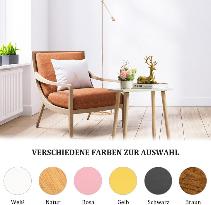 FORAOFUR Beistelltisch, kleiner Beistelltisch, Akzenttisch für Wohnzimmer, Schlafzimmer, Büro, moder