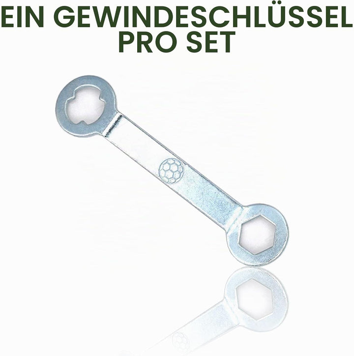 14 Stück Aluminium Schraubstollen für Nike Ersatz für Fussballschuhe, 11mm/13mm, mit Schlüssel, Ersa
