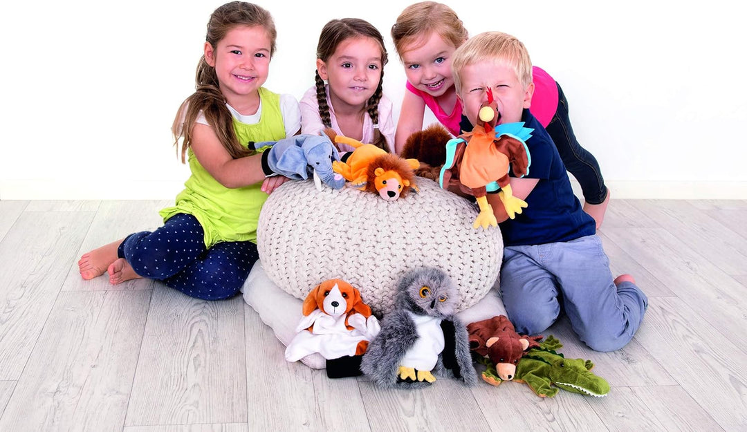 Beleduc 40116 - Handpuppe Hund, Bewährt im Kindergarten, Mehrfarbig, Hund