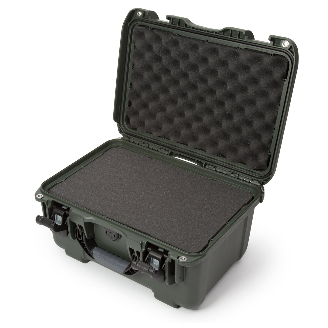 Nanuk Koffer mit Schaumstoff, Silber 918-1005 Würfelförmiger Schaumstoff Oliv/Blatt für Mich (Leaf I