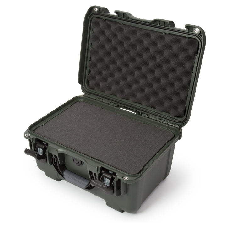 Nanuk Koffer mit Schaumstoff, Silber 918-1005 Würfelförmiger Schaumstoff Oliv/Blatt für Mich (Leaf I
