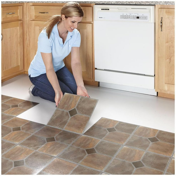 Achim Home Furnishings FTVMA42320 FTVMA42220 Vinyl-Bodenbelag, granit, 20 Tiles, Granit