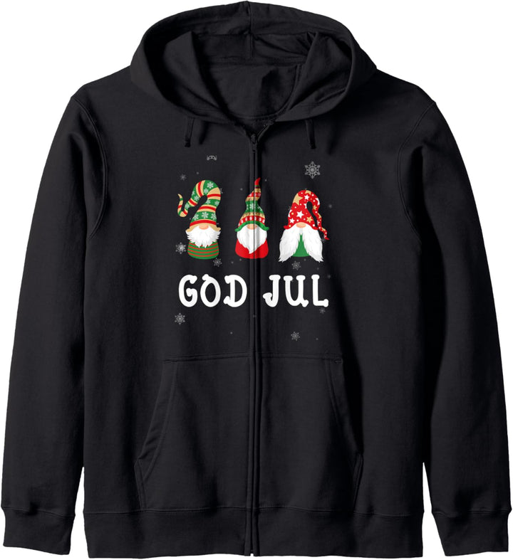 Gnom Geschenk Männer Frauen Kinder Nordic God Jul Kapuzenjacke