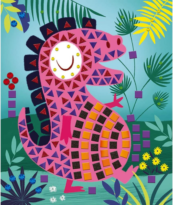 Janod - From 4 years old - Creative Kit - Dinosaur Mosaics - Calm Workshops - Creative Leisure - Dex