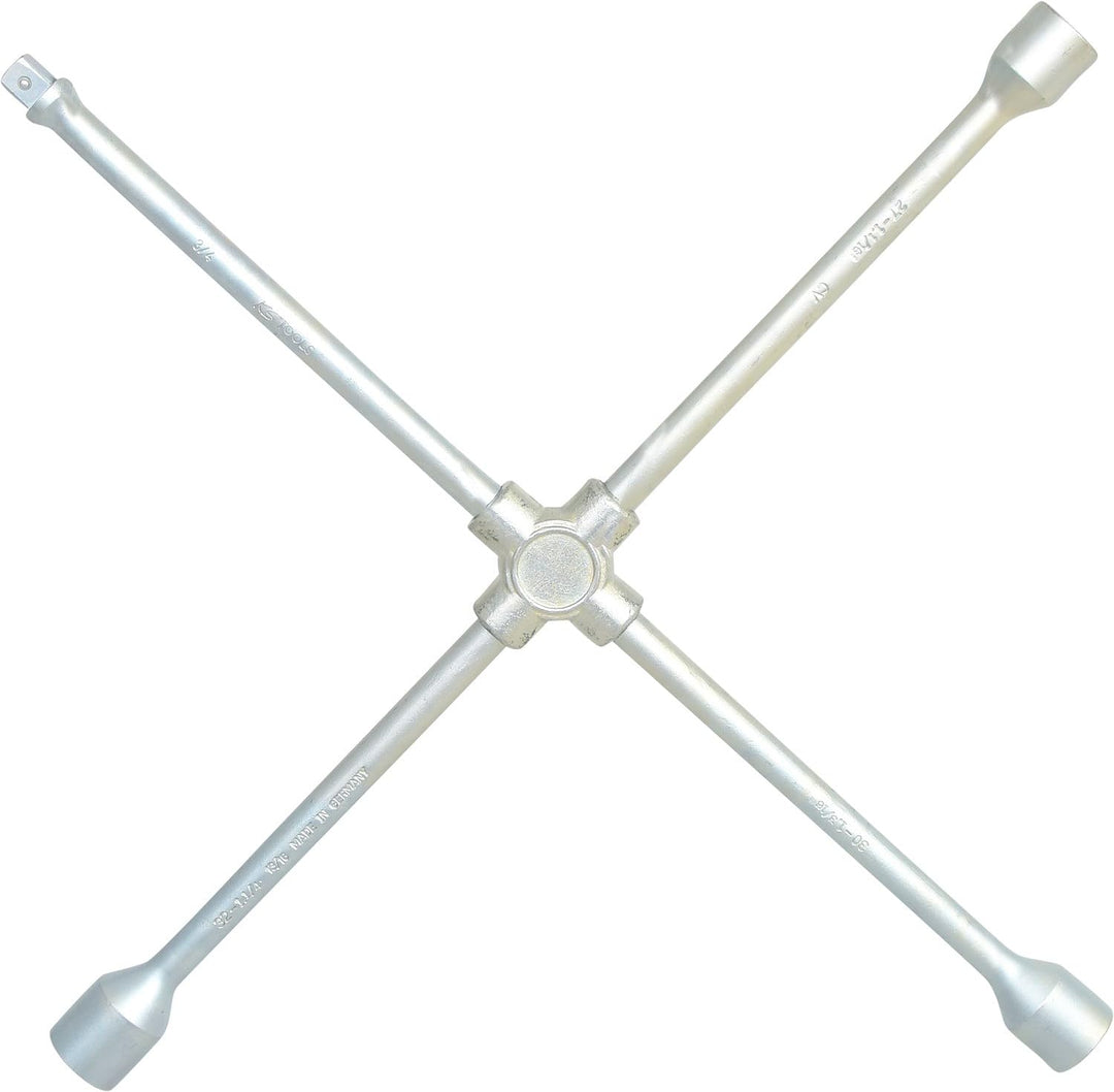 KS Tools 518.1159 Radkreuzschlüssel für LKW, 3/4"x27x30x32mm 75 cm 27 x 30 x 32mm x 3/4"Aussenvierka