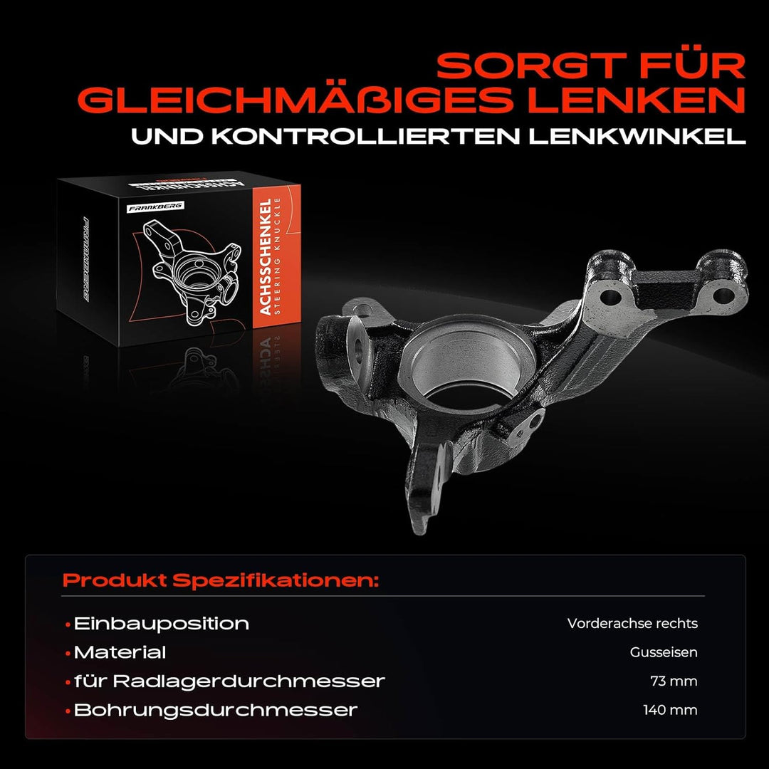 Achsschenkel Radaufhängung Vorne Rechts für Jazz II GD 1.2L 1.3L 1.5L 1.7L 2002-2008 51210-SAA-E10