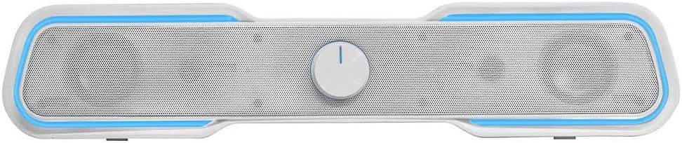Mars Gaming MSBXW Weiss, RGB Soundbar, Bluethooth 5.0 + Jack 3.5, DSP Sound 10W, MSBXW